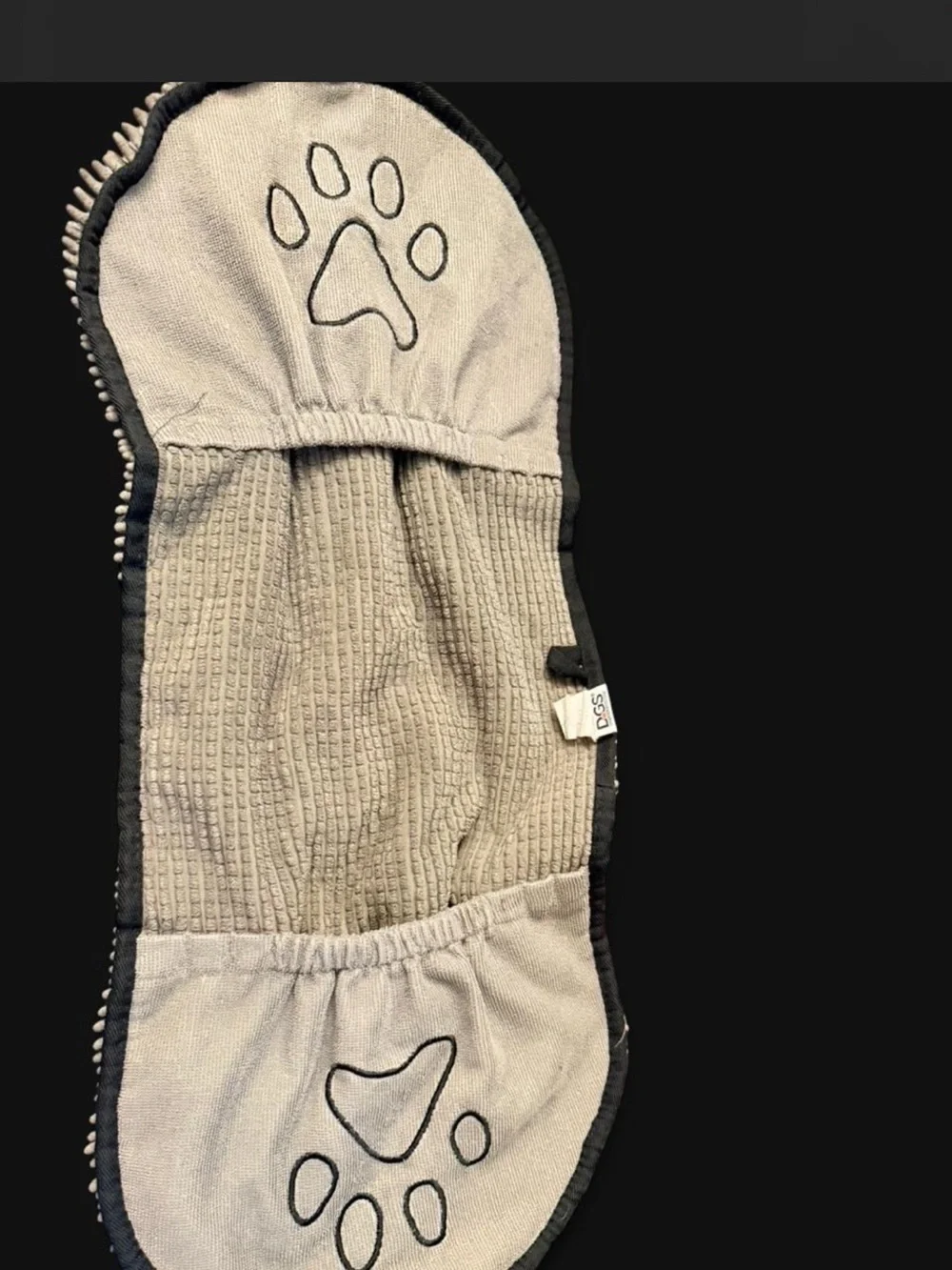Plush Chenille Dog Grooming Bath towel - Beige
